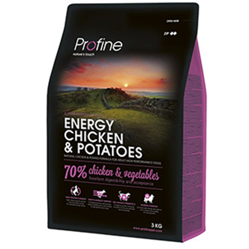 Profine Energy Chicken & Potatoes - Сухий корм для собак з підвищеною фізичним навантаженням